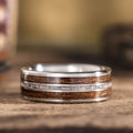 the-stag-mens-titanium-wedding-band-with-walnut-wood-elk-antler