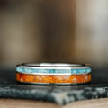 the-sundancer-mens-gold-turquoise-wedding-band-with-oyster-shell