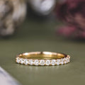 The Susan | Diamond Shared-Prong Stackable Band
