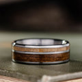 the-teak-whiskey-mens-titanium-wedding-band-with-whiskey-barrel-wood-uss-north-carolina-battleship-teak-wood