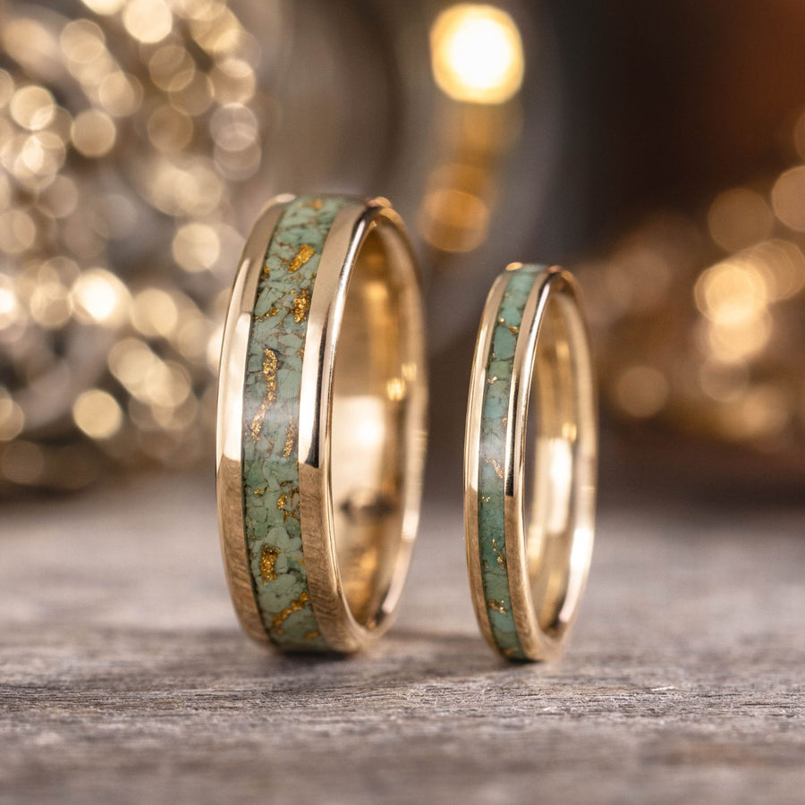 :: Shown in 6 & 3mm Wide | Yellow Gold