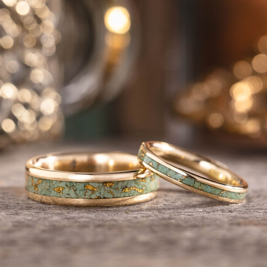 :: Shown in 6 & 3mm Wide | Yellow Gold