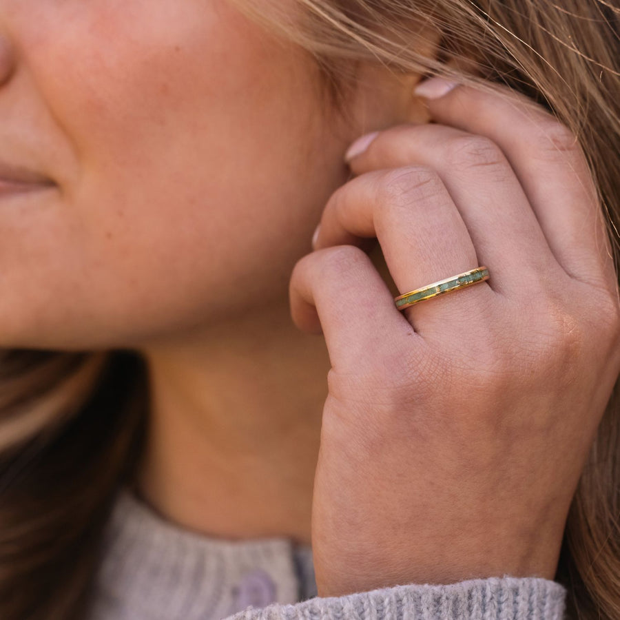 ::Shown in 3mm Wide | 10k Yellow Gold