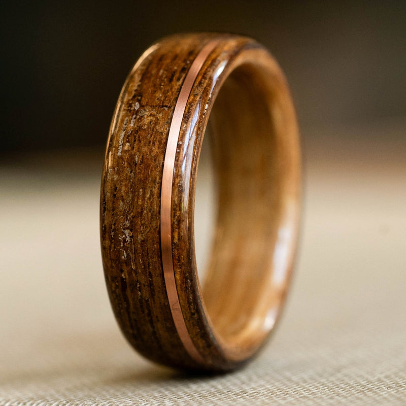 the-uss-new-jersey-uss-new-jersey-teak-wedding-band-with-whiskey-barrel-and-offset-copper-inlay-size-11-5-7-5mm-wide
