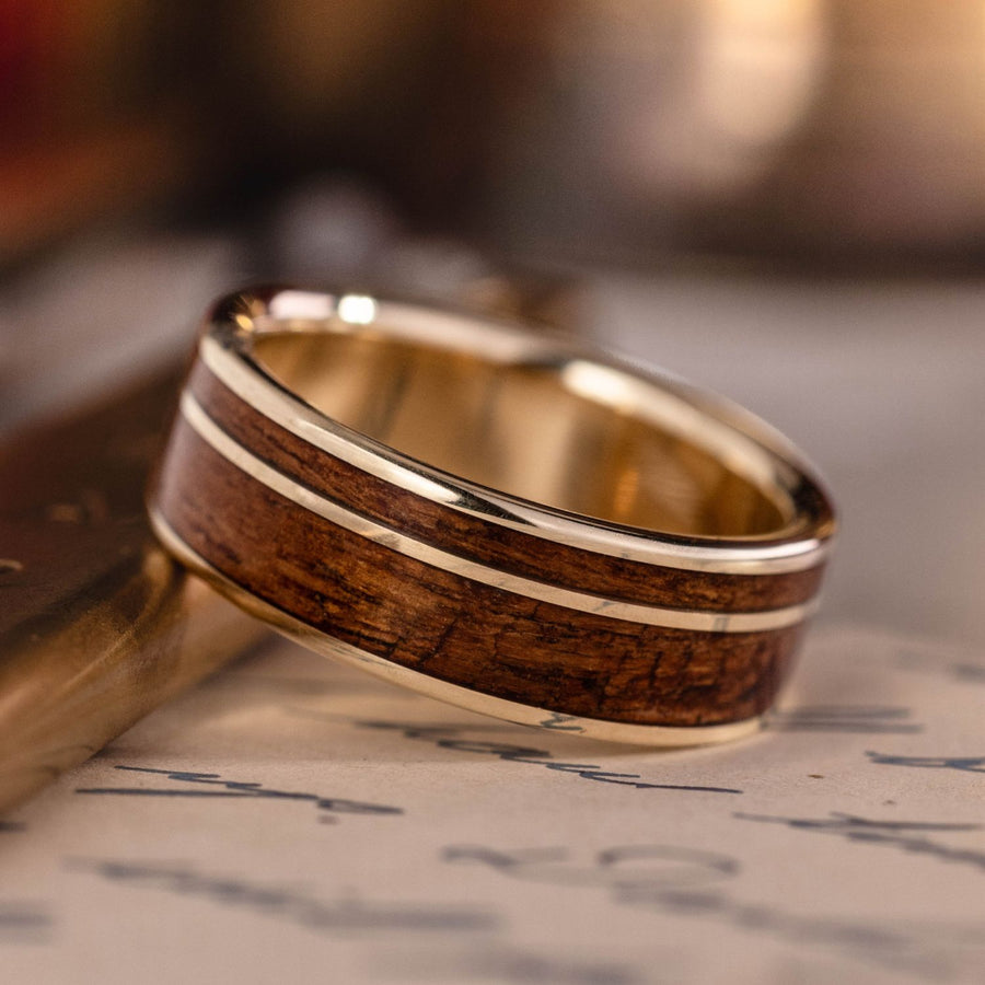:: Shown in 8mm Wide | Yellow Gold 