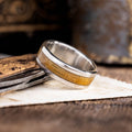 :: Shown in 10k white gold | 8mm Wide
