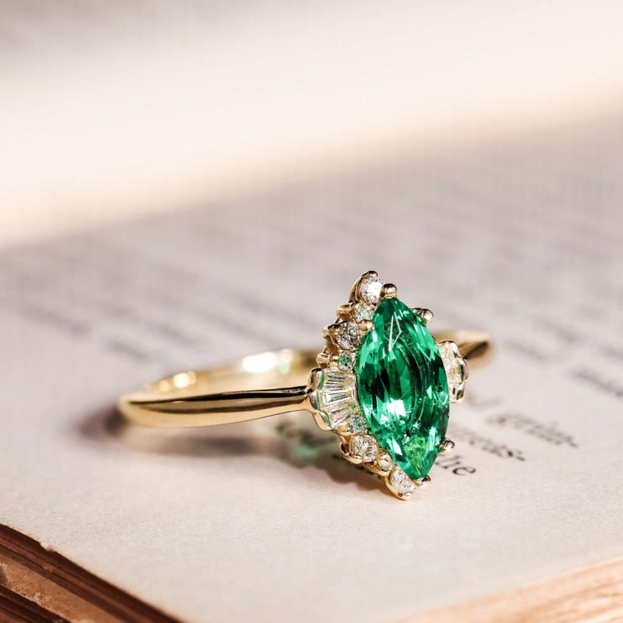 the-verdeline-green-emerald-marquise-engagement-ring-natural-diamond-semi-set-halo
