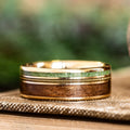 the-wayfarer-mens-gold-wedding-band-guitar-string-green-imperial-diopside-rifle-stock-wood
