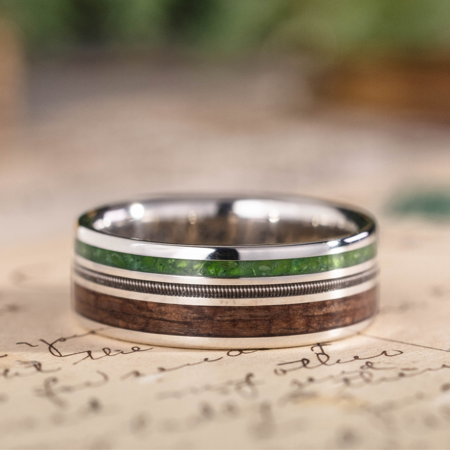 :: Shown in 8mm Wide | White Gold 