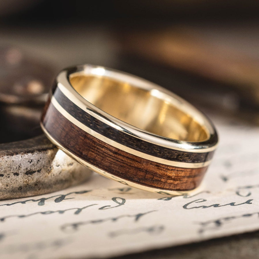 :: Shown in 8mm Wide | Yellow Gold