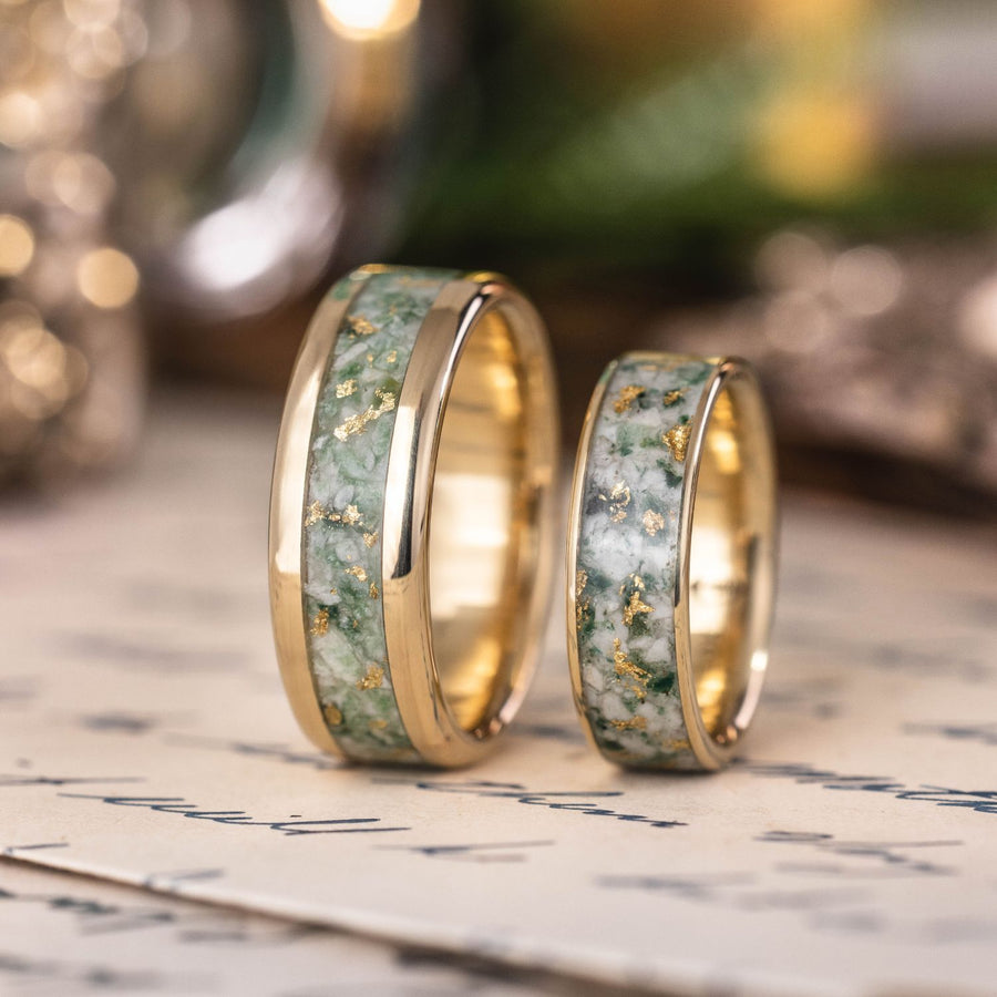 :: Shown with 8mm Woodland and 6mm Grove | Yellow Gold