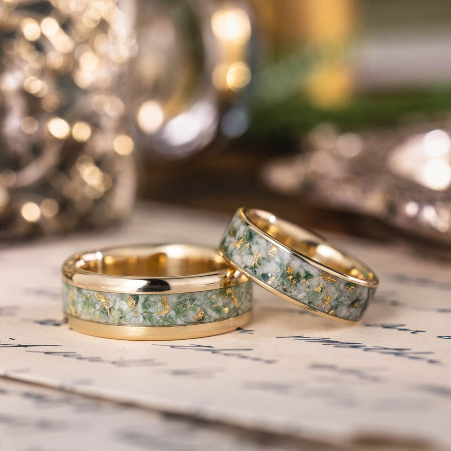 :: Shown with 8mm Woodland and 6mm Grove | Yellow Gold