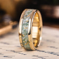 :: Shown in 8mm Woodland | Yellow Gold