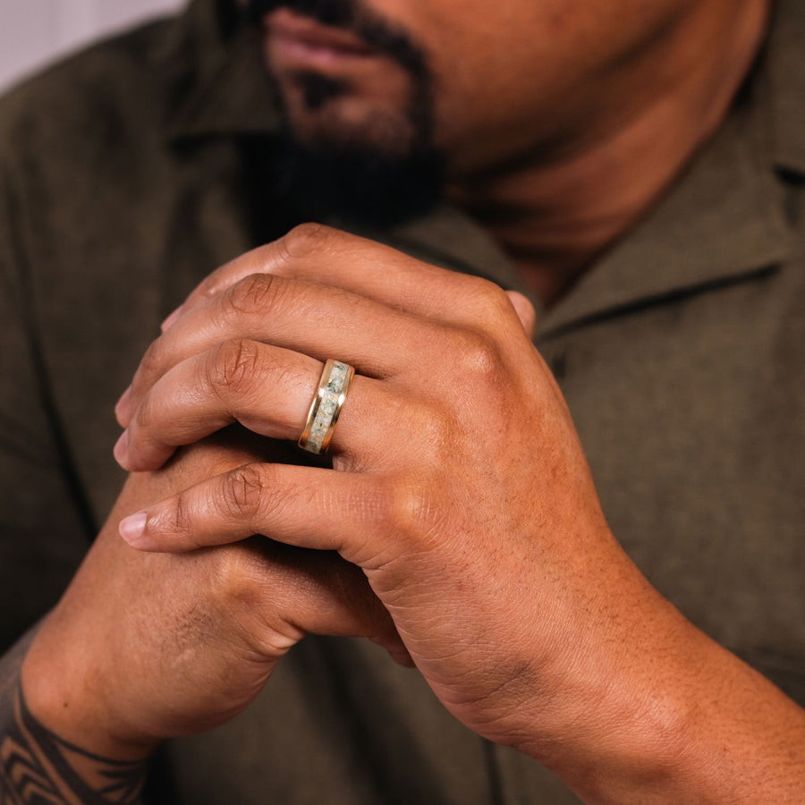 ::Shown in 8mm Wide | 10k Yellow Gold