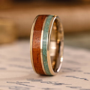 :: Shown in 8mm Wide | Yellow Gold 