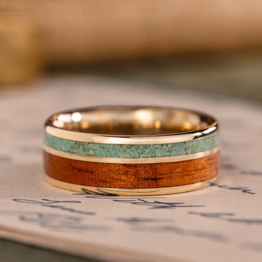 :: Shown in 8mm Wide | Yellow Gold 