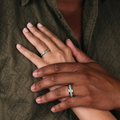 turquoise-titanium-wedding-ring-set-matching-couples-bands-hands-rustic-and-main