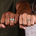 turquoise-titanium-wedding-ring-set-matching-couples-bands-side-by-side-rustic-and-main
