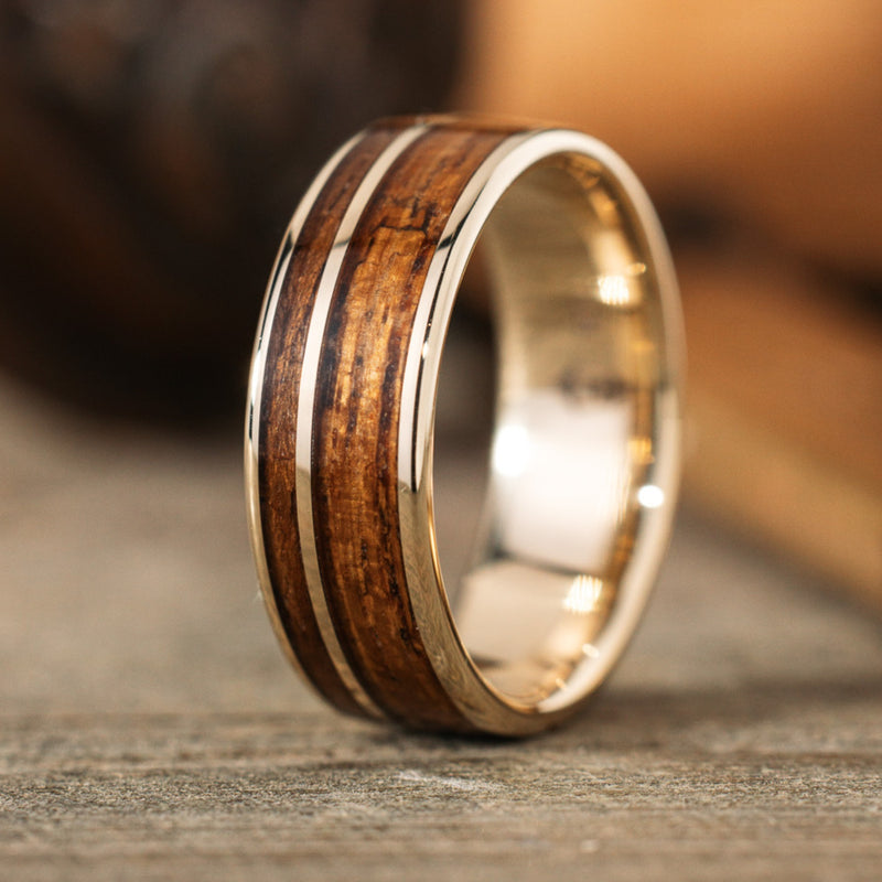 uss-north-carolina-mens-10k-yellow-gold-wedding-band-uss-north-carolina-battleship-teak-wood-size-10-8mm-wide