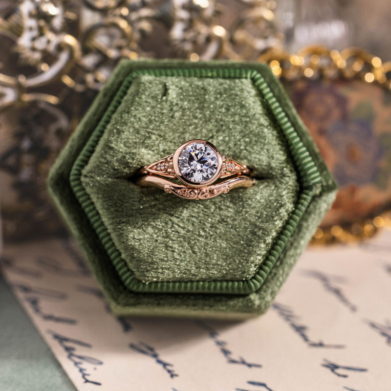 vintage-inspired-bezel-set-round-diamond-engagement-ring-filigree-diamond-accents-the-elaina-rustic-and-main