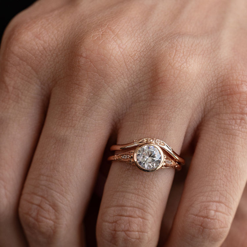 vintage-inspired-bezel-set-round-diamond-engagement-ring-filigree-diamond-accents-the-elaina-rustic-and-main