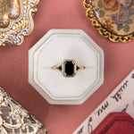 vintage-inspired-black-diamond-engagement-ring-black-spinel-accents-the-isolde-rustic-and-main