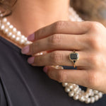 vintage-inspired-black-diamond-engagement-ring-black-spinel-accents-the-isolde-rustic-and-main