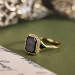 vintage-inspired-black-diamond-engagement-ring-black-spinel-accents-the-isolde-rustic-and-main