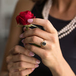 vintage-inspired-black-diamond-engagement-ring-black-spinel-accents-the-isolde-rustic-and-main