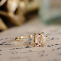 vintage-inspired-emerald-cut-peach-morganite-engagement-ring-diamond-accents-rustic-and-main