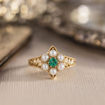 vintage-inspired-emerald-pearl-ring-the-isadora-rustic-and-main