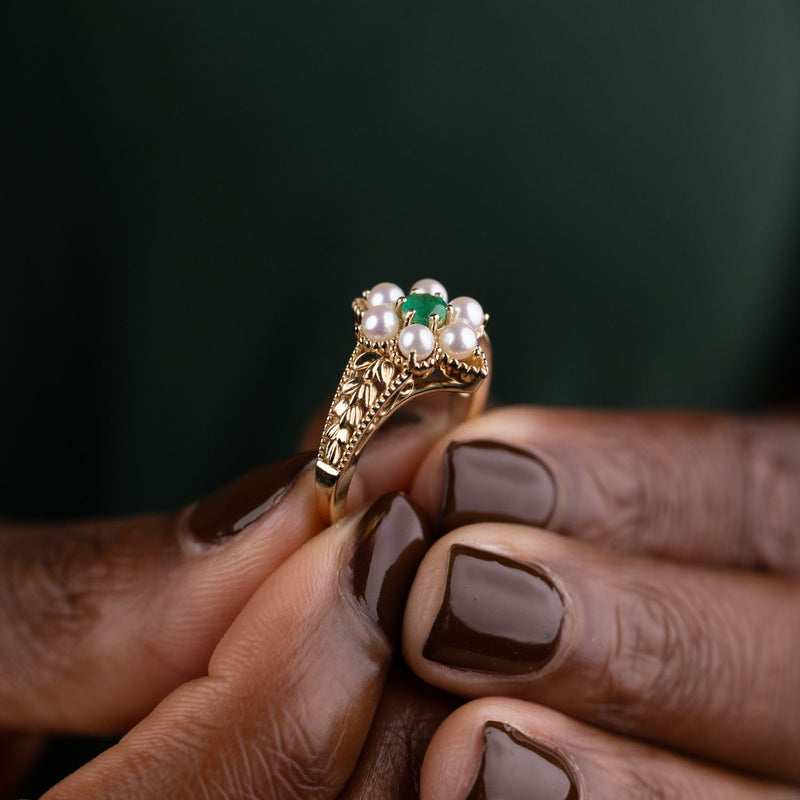 vintage-inspired-emerald-pearl-ring-the-isadora-rustic-and-main