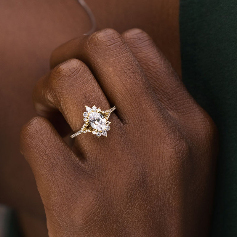 vintage-inspired-oval-diamond-engagement-ring-starburst-diamond-halo-pave-split-shank-setting-the-genevieve-rustic-and-main