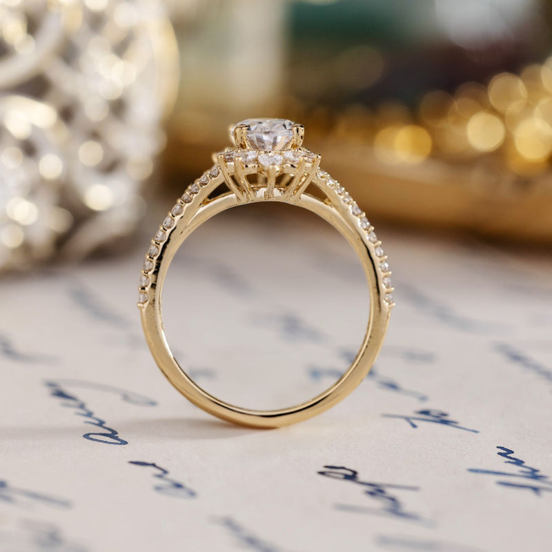 vintage-inspired-oval-diamond-engagement-ring-starburst-diamond-halo-pave-split-shank-setting-the-genevieve-rustic-and-main