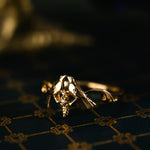 vintage-inspired-solid-gold-ring-love-birds-diamond-accents-the-darling-rustic-and-main