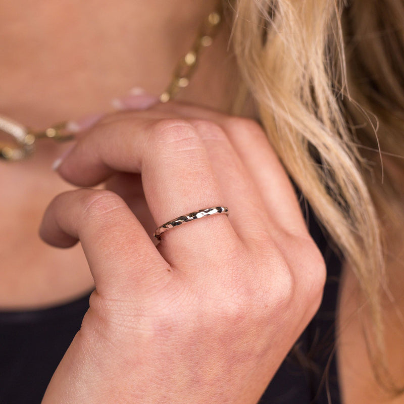 white-gold-womens-hammered-solid-gold-stacking-ring-2mm-rosalind-rustic-and-main