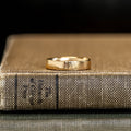 The Willow & Alder - Bark Textured Matching Gold Wedding Ring Set