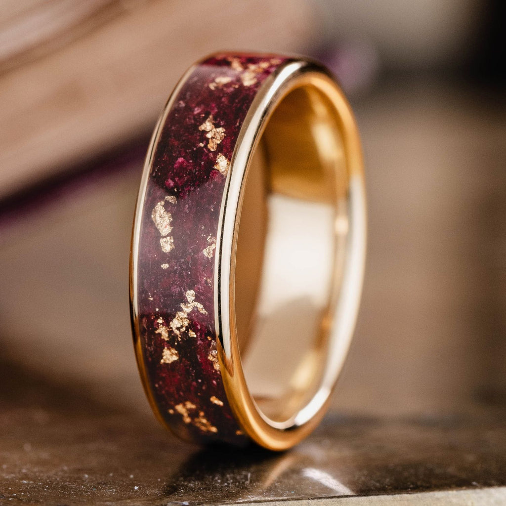 womens-floral-gold-wedding-band-rose-petals-gold-flakes-the-rose-rustic-and-main