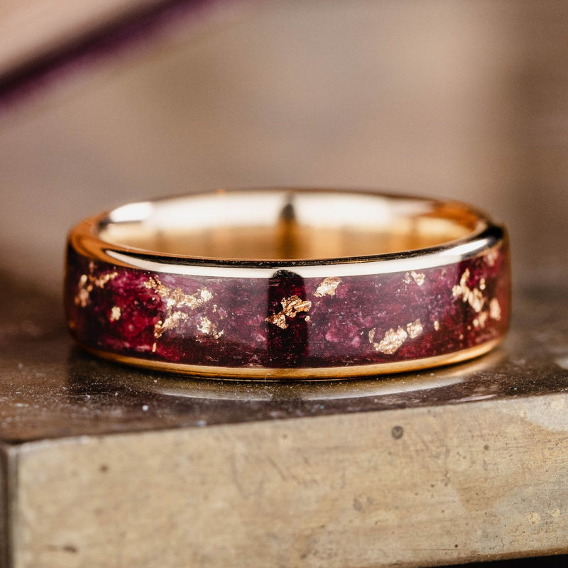 womens-floral-gold-wedding-band-rose-petals-gold-flakes-the-rose-rustic-and-main