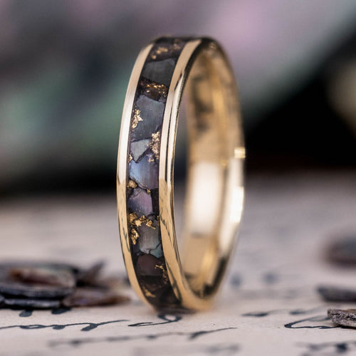 womens-gold-black-mother-of-pearl-ring-gold-flakes-the-tempest-rustic-and-main