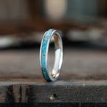 The Serenity | Women's Solid Gold & Turquoise Ring