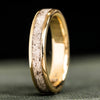 ::Shown in 10k Yellow Gold | 4mm Wide | Light Antler