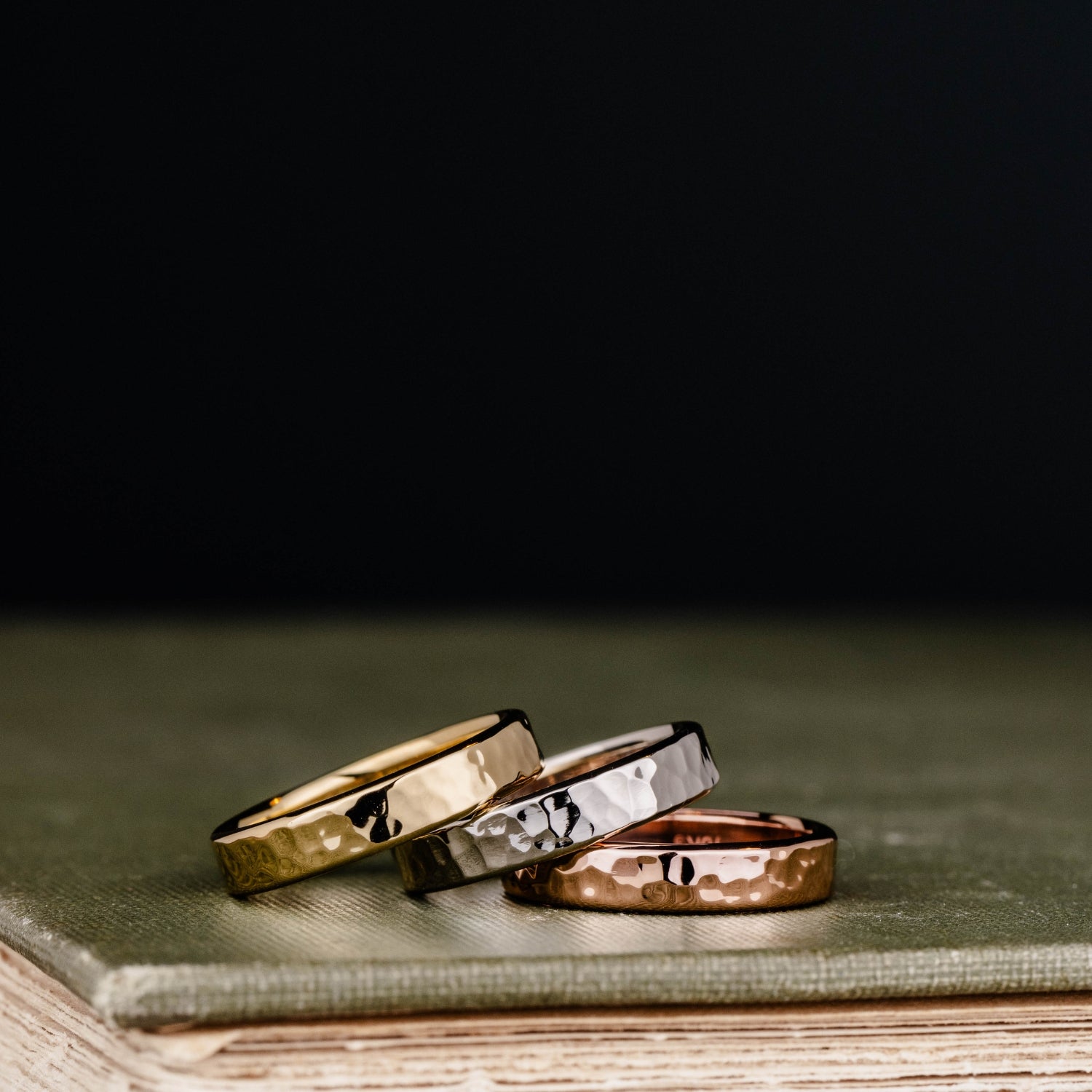 Rose Gold White Gold Bands For Her For Ladies Mixed Gold Wedding