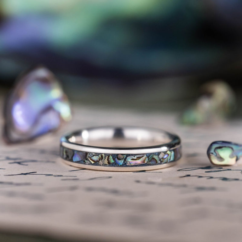 womens-silver-stacking-ring-abalone-shell-blue-ridge-coral-the-pāua-rustic-and-main