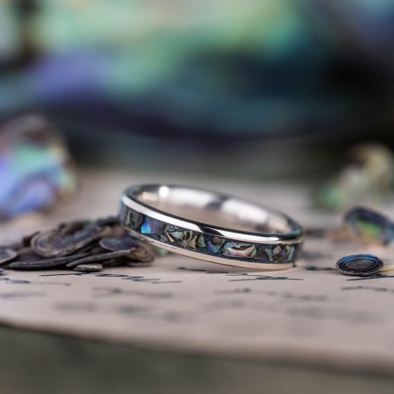 womens-silver-stacking-ring-abalone-shell-blue-ridge-coral-the-pāua-rustic-and-main