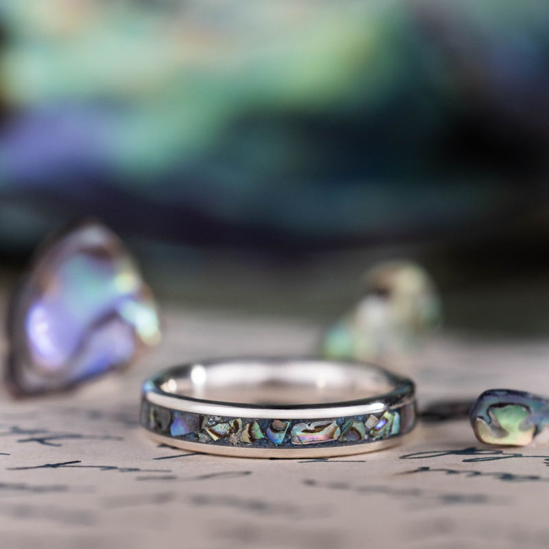 womens-silver-stacking-ring-abalone-shell-blue-ridge-coral-the-pāua-rustic-and-main