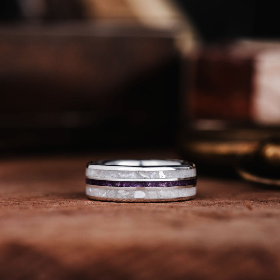 womens-silver-wedding-band-amethyst-mother-of-pearl-the-sea-violet-rustic-and-main