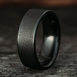 Aerodyne-Noir-mens-brushed-black-titanium-wedding-band