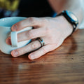  Analyzing image      Americano-weathered-maple-wood-vintage-coffee-dual-gold-inlays-wood-mens-wedding-band