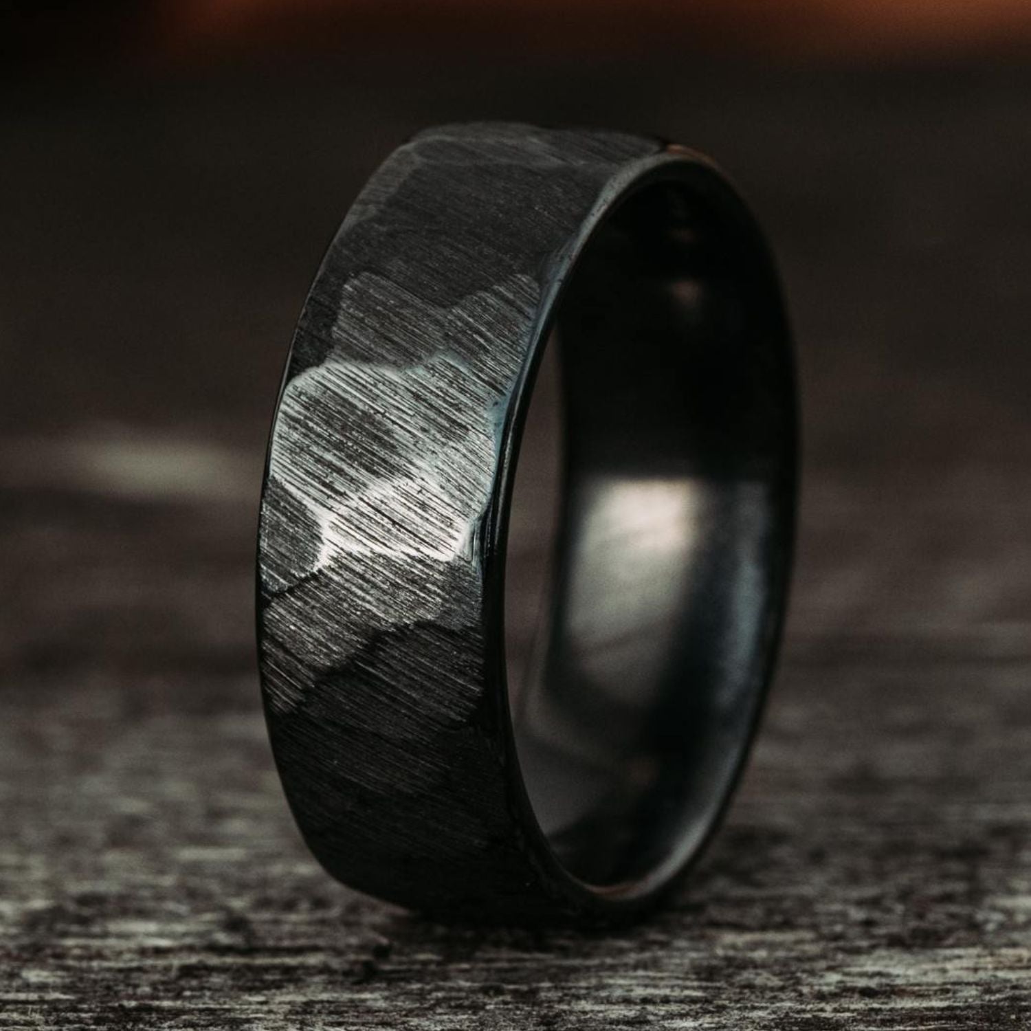 Men's Force Flex Wedding Band in Black | Size 8 | Silicone Ring | Modern Gents Trading Co